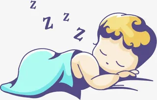 呼呼大睡的宝宝免抠