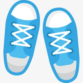 蓝色的鞋子免抠