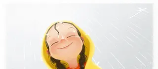 卡通小女孩背景高清