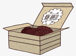 一盒巧克力饼干免抠