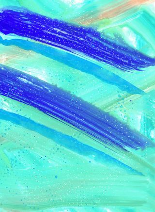 文艺手绘蓝色油画条纹背景素材高清