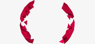 漂浮元素 红色几何免抠