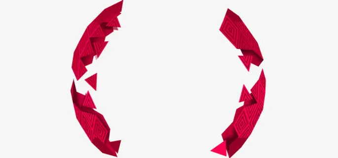 漂浮元素 红色几何免抠 漂浮元素 红色几何免抠