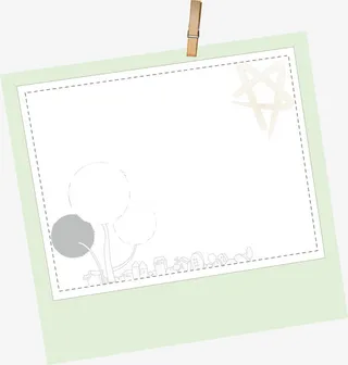 卡通照片框免抠