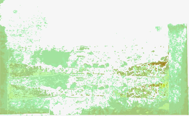 绿色仿旧边框纹理免抠