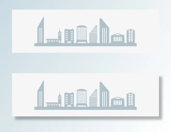 手绘城市建筑插画免抠手绘/卡通卡通元素