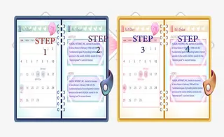 笔记本彩色方形菱角线条免抠