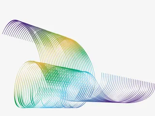 不规则的线条装饰免抠