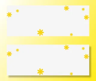 七夕可爱黄色小花免抠