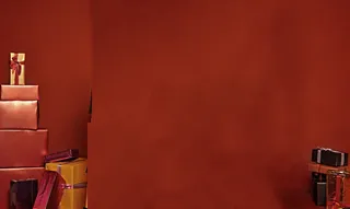 红色纸张宽屏背景免抠