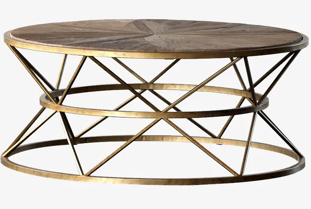 实木家用轻奢风茶几免抠