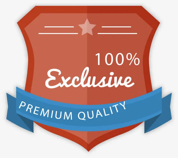 盾牌促销标签矢量素材免抠