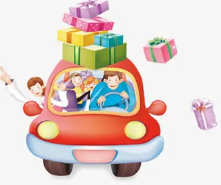 卡通节日狂拼促销免抠