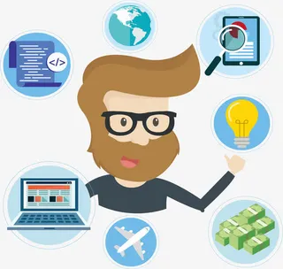 项目投资利润回报流程图免抠