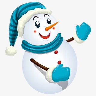 卡通可爱圣诞雪人免抠