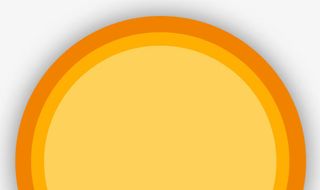 红色橙色半圆海报背景免抠