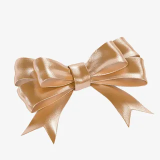 艺术仿真精致金色蝴蝶结免抠