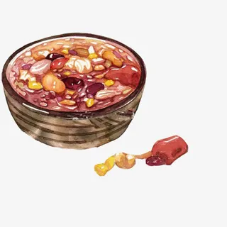 腊八粥手绘画素材图片免抠