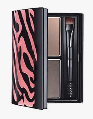 彩色花纹眉粉盒子免抠