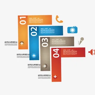 边框图形商务信息ppt元素免抠