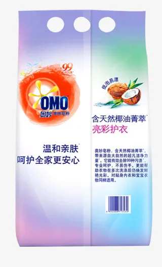 奥妙天然椰油菁萃亲肤皂粉免抠