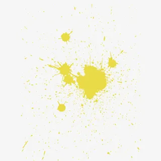 矢量黄色墨汁免抠