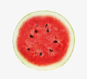 成熟的切开的西瓜实物俯视图免抠 成熟的切开的西瓜实物俯视图免抠