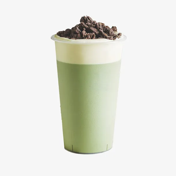奥利奥抹茶奶盖免抠