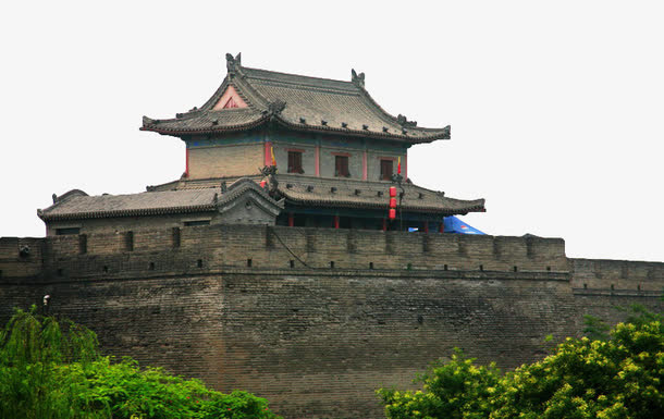 古代城墙免抠