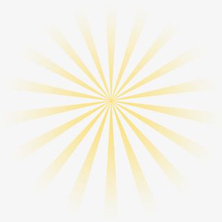 发光黄色辐射图案免抠