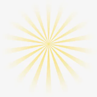 发光黄色辐射图案免抠