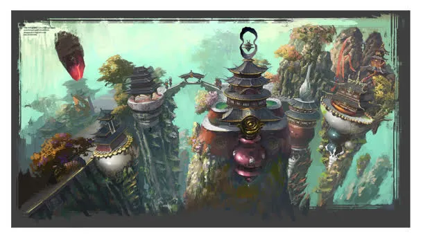 动漫游戏概念场景免抠