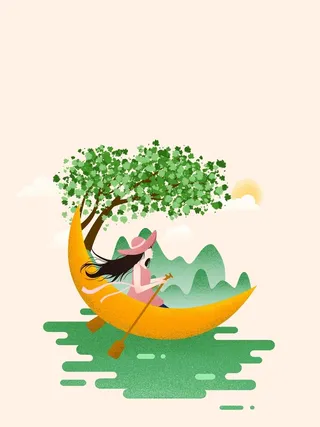 插画旅游手绘宣传推广高清