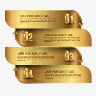 金属渐变banner信息元素