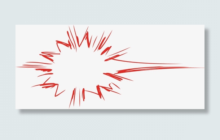 爆炸系列的集中线免抠