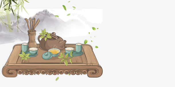 茶园风情免抠