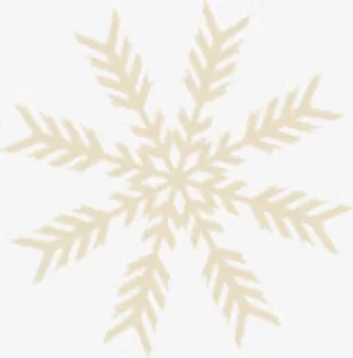 白色冬日雪花创意免抠