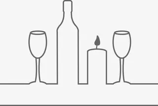 线型烛光晚餐免抠