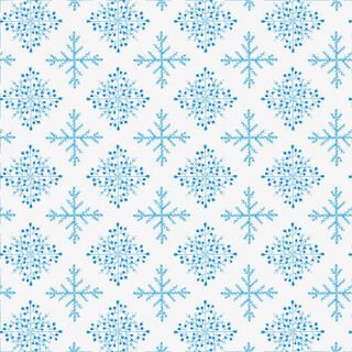 蓝色排列整齐的雪花免抠