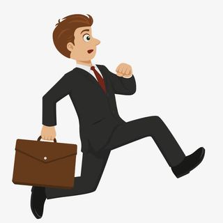 奔跑的上班族免抠