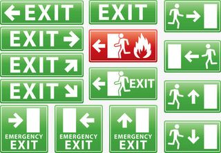 矢量图安全通道免抠