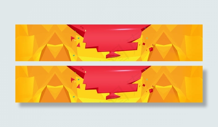橙色活动banner背景图