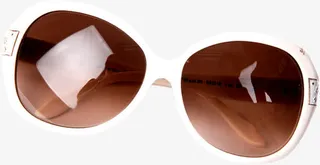 白色边框墨镜素材免抠