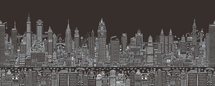 彩色剪影背景高清