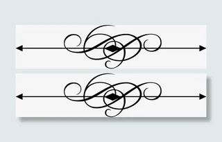 欧式箭头边框条免抠