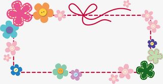 粉色美丽花朵框架免抠