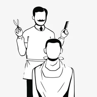 拿剪刀的人免抠