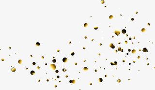 金色闪耀漂浮礼花免抠