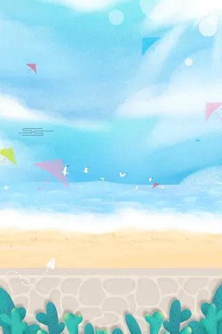 简约小清新文艺节气立夏海报高清