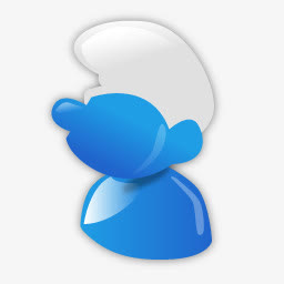 可爱的蓝精灵图标免抠